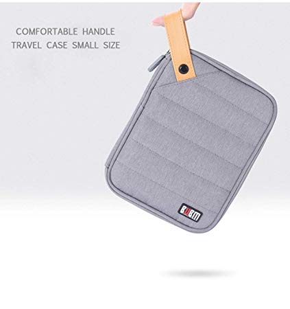 BUBM Travel Electronic Accessories Bag Case for Cable USB Digital Product Organizer Pocket, Gray (DIH-S-hui)