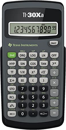 Texas Instruments 10-Digit Scientific Calculator, Black