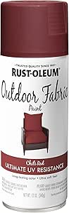 Rust-Oleum Outdoor Fabric Spray Paint, 12 oz, Chili Red