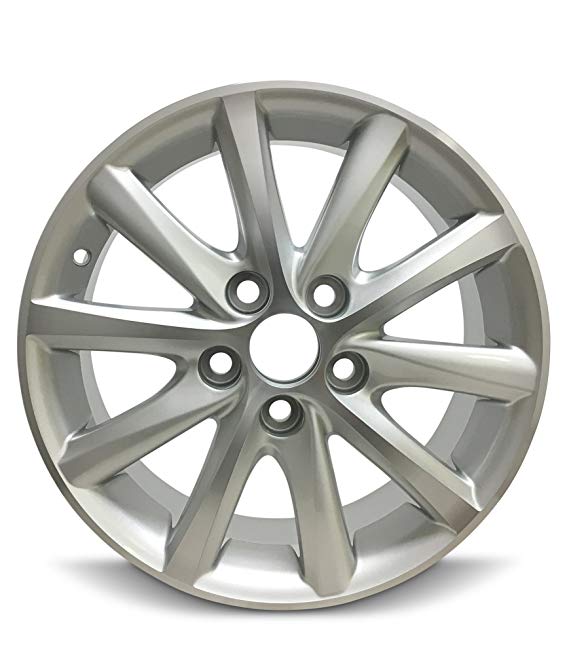 Road Ready Car Wheel For 2010-2011 Toyota Camry 16 Inch 5 Lug Silver Aluminum Rim Fits R16 Tire - Exact OEM Replacement - Full-Size Spare