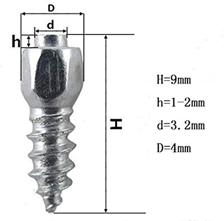 9mm Screw in Tire Stud for Car/Motorbike Aniti-ice Spiker 100pcs/bag