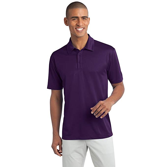 Clothe Co. Men's Short Sleeve Moisture Wicking Silk Touch Polo Shirt
