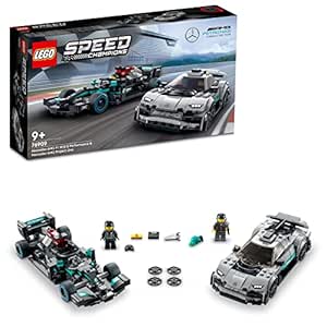 LEGO Speed Champions Mercedes-AMG F1 W12 E Performance&Mercedes-AMG Project One,Multicolor, 564 Pcs