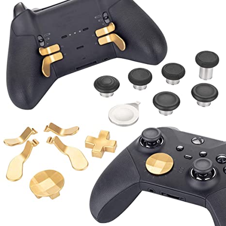 Venom Elite Series 2 Controller Replacement Part Custom Accessory Kit - Gold (Xbox One, Xbox Series X) (Xbox One/)