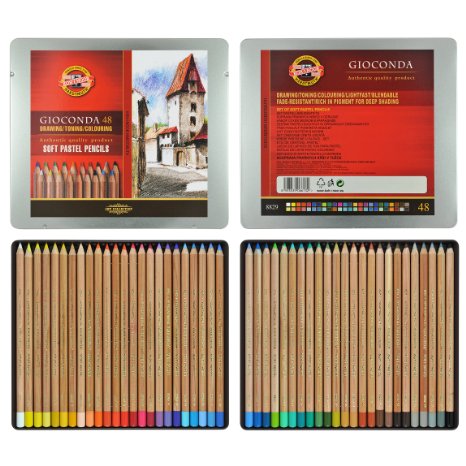 Koh-i-noor Gioconda - 48 Soft Pastel Pencils. 8829