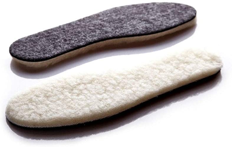 Wool Sheepskin Felt Thick Fluffy Shoes Insoles Boots Inner Soles
