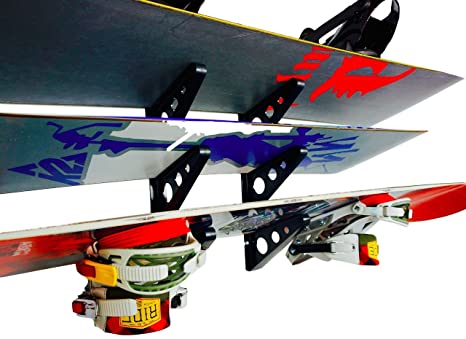 StoreYourBoard Snowboard Multi Wall Rack | Home Storage & Organization Horizontal Mount