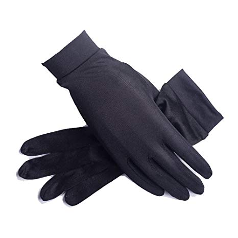 Women's 100% Pure Mulberry Silk Gloves Liner Glove Inner Ski Bike Cycle Gloves