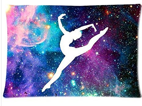 Custom Gymnastic with Galaxy Pattern 17 Pillowcase Cushion Cover Design Standard Size 20X30 Two Sides