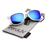 zeroUV - Colorful Mirrored Lens Retro Wayfarer Sunglasses
