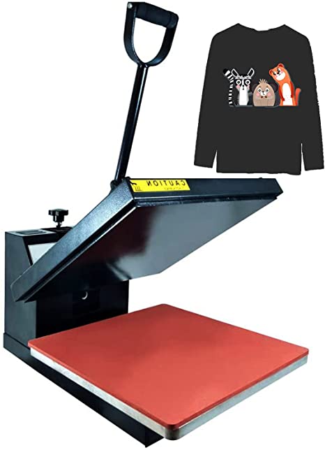 ColorSub Heat Press Machine for Tshirt 15x15 Black Digital Industrial Sublimation Heat Transfer Presses for all Flat Items