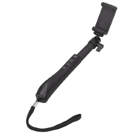 Polaroid 40" 'Selfie Stick'/Extender With Integrated Bluetooth Remote Release In Grip--For iOS & Android Devices, Smartphones & Cameras