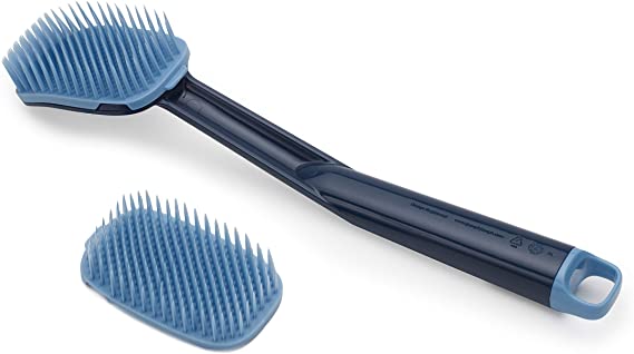 Joseph Joseph CleanTech Dish Brush with Replacement Head Durable Quick-Dry, Blue