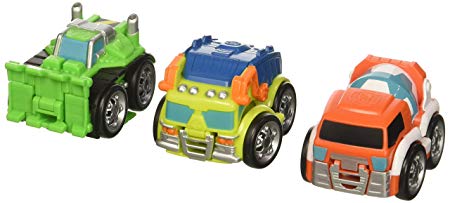 Playskool Heroes Transformers Rescue Bots Flip Racers Griffin Rock Construction Team