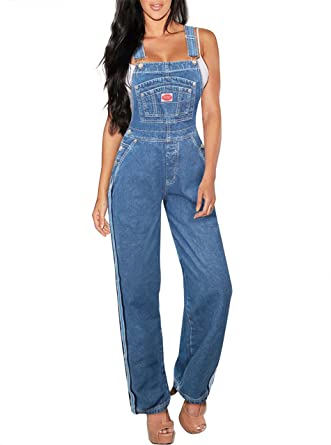 Revolt Women Super Comfy Denim Classic Overalls