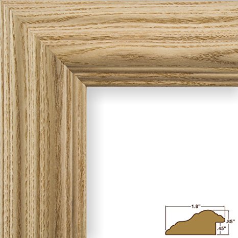 Craig Frames 78673000 16 by 20-Inch Picture Frame, Solid Wood, 1.8-Inches Wide, Raw Natural Finish