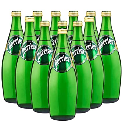 Perrier Sparkling Natural Mineral Water Bottle, 12 X 750 ml