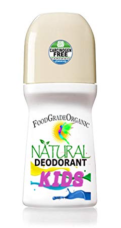 Natural Aluminum-free Deodorant for KIDS Organic Carcinogen-Free Certified Deodorant for Children Healing and Detox Rollon Paleo Vegan