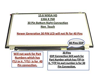 Au Optronics B156xtn07.0 Replacement Laptop LCD Screen 15.6" WXGA HD LED DIODE (Substitute Only. Not a) (B156XTN07.0 1A 30 PINS)