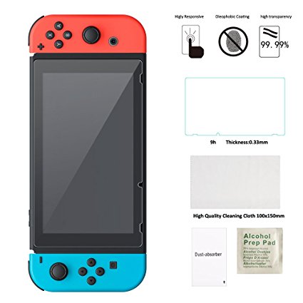 Premium Tempered Glass Screen Protector Film for Nintendo Switch