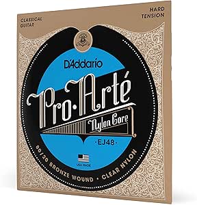 D'Addario Set Classic Guitar Proa Nylon 8020 Hard (EJ48)