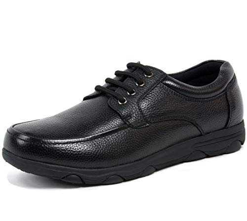 alpine swiss Garson Mens Leather Slip Resistant Lace-up Work Shoes