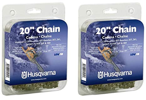 Husqvarna 531300441 20-Inch H80-72 (72V) Saw Chain, 3/8-Inch by .050-Inch (2 Pack)