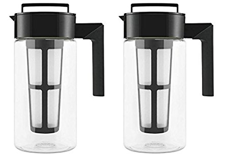 Takeya Cold Brew Iced Coffee Maker, 1-Quart, Black - 2 Pack