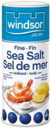 Windsor Fine Sea Salt - Iodized 500g / Sel de mer fin idoé Windsor 500g