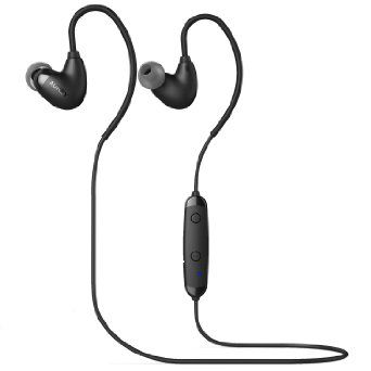 AUKEY Arcs Bluetooth Headphones, In-Ear Sport Earbuds with 6-Hour Playtime, Noise Cancellation and Built-in Microphone, Sweatproof for Running, Workout, Gym