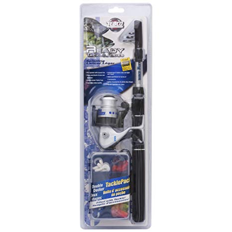 Zebco Ready Tackle Spinning Fishing Combo with Telescopic Rod
