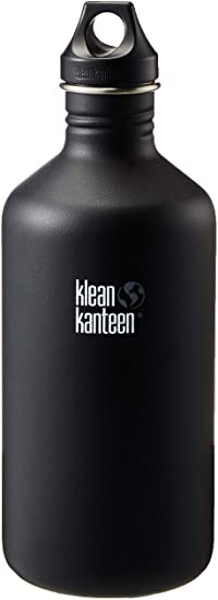 Klean Kanteen Classic Stainless Steel Water Bottle with Klean Coat, Single Wall and Leak Proof Loop Cap (New 2018)