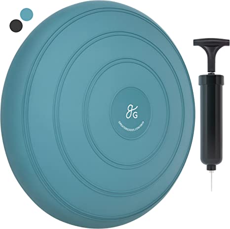 Greater Goods Core Balance Disc - Wobble Cushion for Balance, Exercise, Rehab, and Active Sitting | Extra Thick Balance Board with Premium Matte Finish | Designed in St. Louis