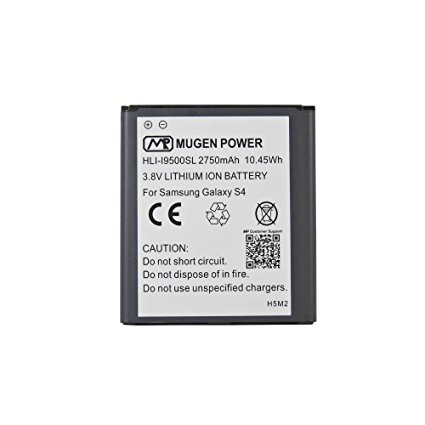 Mugen Power Galaxy S4 S4 Active NFC Build IN   Google Wallet Capable 2750mAh Safety Slim Extended Battery for I9500 / I9505, AT&T Samsung Galaxy S4 Active I537 / I9295 compatible