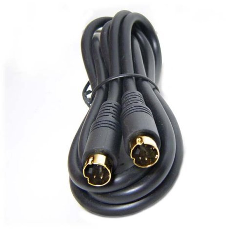 Gold 6Ft S-Video Cable For TV/HDTV/DVD/VCR/CAMCORDER