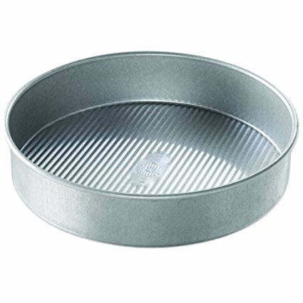 USA Pan Bakeware Round Cake Pan, 10 inch, Nonstick & Quick Release Coating, Made in the USA from Aluminized Steel