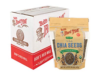 Bob's Red Mill Organic Chia Seeds, 12-ounce (Pack of 6)
