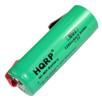 HQRP Replacement Battery for Braun Oral-B 3731 ProCare Triumph 9000, 9400, 9500, 9900 Toothbrush Repair 2200mAh NiMH 1.2V 48mm Long   HQRP Coaster