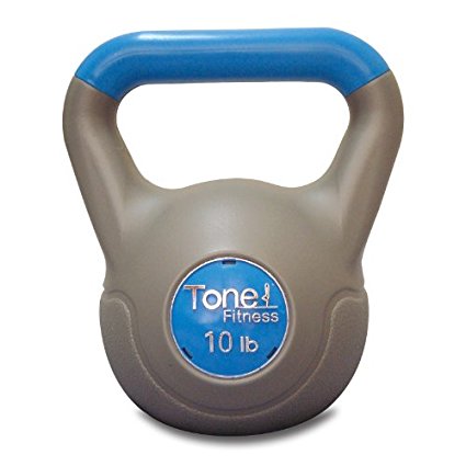 Tone Fitess 10 -Pounds Cement Filled Kettlebell