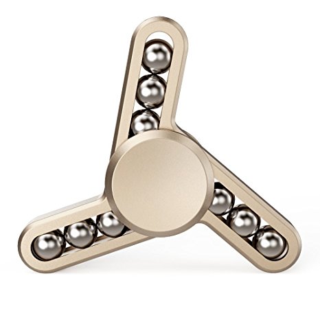 Tri Fidget Hand Spinner, High Speed Finger Spinner Toy with Aluminum Alloy Shell Stress Reducer for ADD ADHD Anxiety Autism