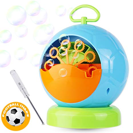 Dadoudou Bubble Machine Automatic Portable Football Shape Bubble Blower for Kids Blowing Over 500 Bubbles Per Minute for Outdoor or Indoor Party By