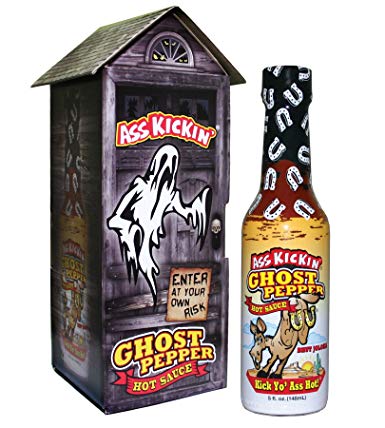 Ass Kickin' Ghost Pepper Hot Sauce with Haunted House