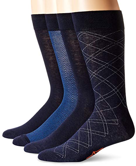 Dockers Men's 4 Pack Herringbone Dress Socks