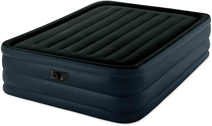 Intex Raised Downy Airbed with Built-in Electric Pump, Queen, Bed Height 22"