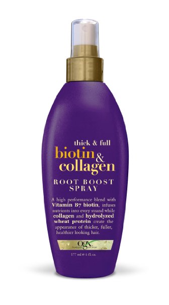 OGX Thick and Full Biotin and Collagen Root Boost Hair Spray, 6 Ounce