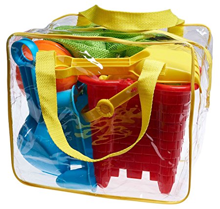 Full Beach Toy Set in Reusable Zippered Bag
