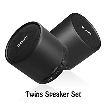 Douni A2 True Wireless Stereo Portable Bluetooth Speaker Built in MIC Support TF Card Dual TWS Audio as A Set (black)