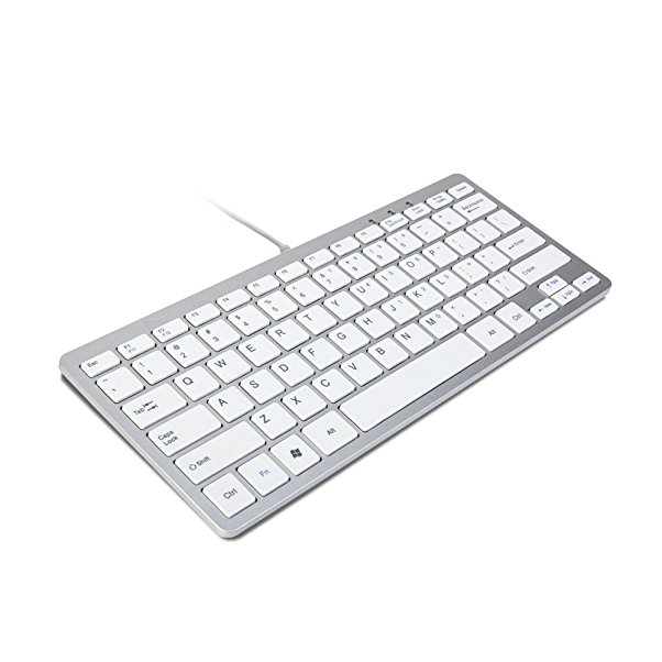 GMYLE® Ultra Thin Wired USB Mini Keyboard for Mac and PC