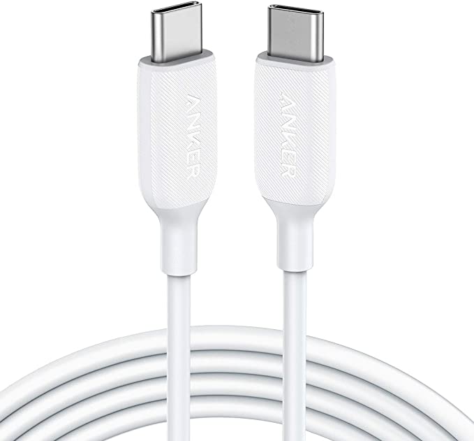 USB C to USB C Cable, Anker Powerline III USB-C to USB-C Fast Charging Cord (6 ft), 60W Power Delivery PD Charging for Apple MacBook, iPad Pro 2020, Samsung Galaxy S10 Plus S9 S8 Plus, Pixel, and More