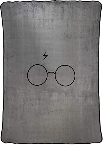 Jay Franco Harry Potter Always Plush Blanket, Gray